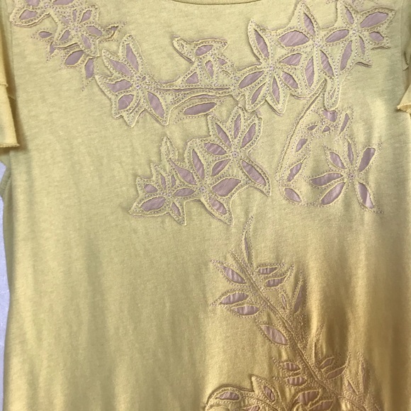 Deletta Anthropologie green patterned blouse - Picture 3 of 6